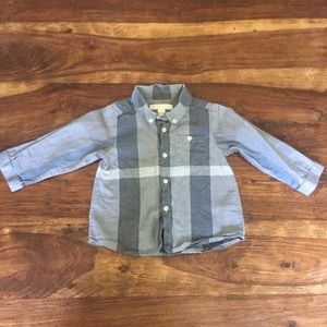 Burberry Children button down plaid shirt